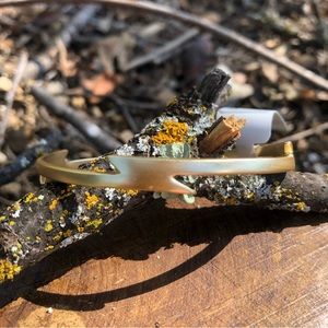 NWT | Lucky Brand | Lightning Bolt Cuff Braceket | Gold